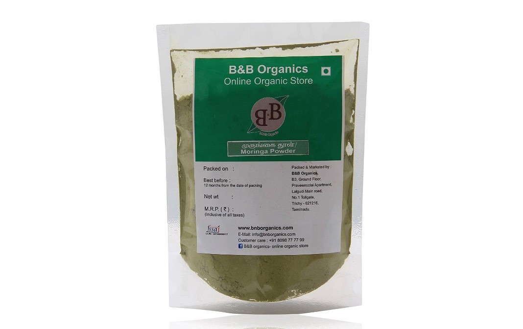 B&B Organics Moringa Powder    Pack  500 grams